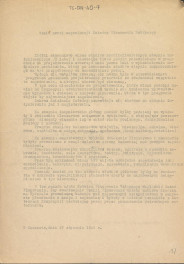 szkic (projekt) nowej organizacji Katedry Planowania Wstępnego z dnia 27 stycznia 1949 r., skan 1