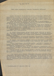 szkic (projekt) nowej organizacji Katedry Planowania Wstępnego z dnia 27 stycznia 1949 r., skan 2