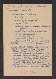 wypis z Kwestionariusza Ministerstwa Kultury i Sztuki z 1957 r., skan 1