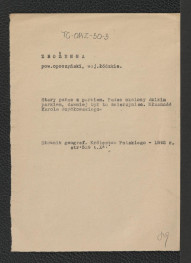 wypis z Słownika Geograficznego Królestwa Polskiego, Warszawa 1895, tom V, strona 497 dotyczący pałacu i otaczającego go parku (dawnego zwierzyńca), skan 1