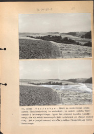 Poszyt zawierający "Zdjęcia fotograficzne porównawcze stanu istniejącego obrzeży oraz zmian spowodowanych utworzeniem zalewów" wykonane przez Gerarda Ciołka, skan 37