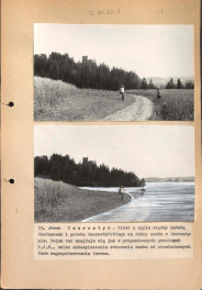 Poszyt zawierający "Zdjęcia fotograficzne porównawcze stanu istniejącego obrzeży oraz zmian spowodowanych utworzeniem zalewów" wykonane przez Gerarda Ciołka, skan 41