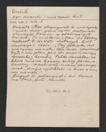 wypis z Baliński M., Lipiński T., Starożytna Polska pod względem historycznym, jeograficznym i statystycznym, Warszawa 1885, T. I, s. 406-407 dotyczący zwierzyńca funkcjonującego przy folawarku w 1660 r., skan 1