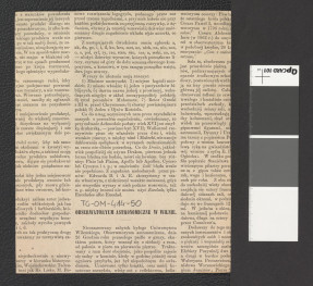 wnętrze obserwatorium astronomicznego (wycinek z czasopisma „Kłosy” t. XXIV z 1877 zawierający reprodukcje ryciny), skan 2