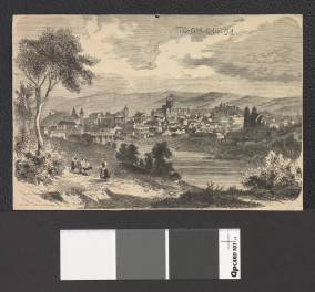 panorama Wilna (wycinek z „Opiekuna Domowego” z 1866 roku zawierający reprodukcję ryciny), skan 1