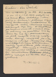 wypis z „Ochrona Przyrody” nr 9, s. 149 zawierający zwięzłą charakterystykę miejscowego parku, skan 1