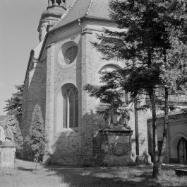 klasztor Franciszkanów - elewacja płd. - wsch., skan 1