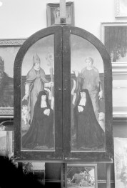 szkoła flamandzka XVI w. - tryptyk "ostatnia wieczerza", rewers, Muzeum Narodowe w Poznaniu, skan 1