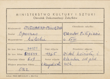 Zespół klasztorny Filipinów - widok ogólny od strony płd. -  wsch. - metryczka, skan 1