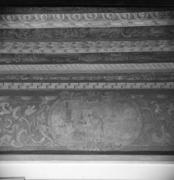 pałac Biskupów Krakowskich - Drugi Pokój Prałatów /I p./ - fragment fryzu - dyskusja miedzy postaciami, skan 1