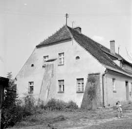 pałac - oficyna, elewacja boczna, skan 1