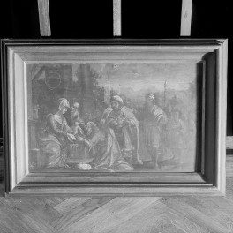 klasztor ss. Mniszek Benedyktynek - zbiory - obraz Pokłon Trzech Króli /na blasze/ z XVII w., skan 1