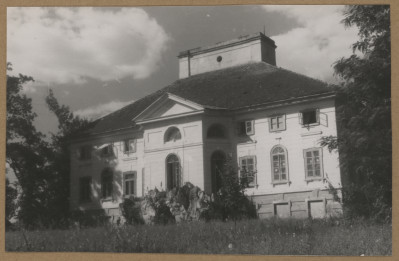 Pałac Firlejów - widok elewacji ogrodowej, skan 1