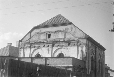 elewacja boczna Synagogi w Zamościu, skan 1