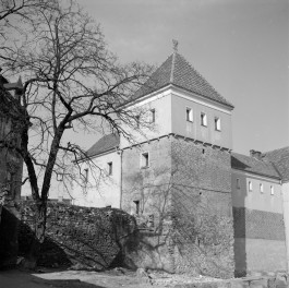 zamek - Dwór Cetryczów - elewacja południowo - zachodnia, skan 1