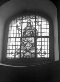 kościół pw. Bożego Ciała - wnętrze - witraż - Chrzest Chrystusa, skan 1