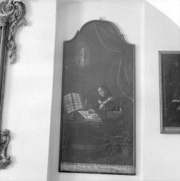 klasztor ss. Mniszek Benedyktynek - zbiory - obraz św. Anzelma z XVIII w., skan 1