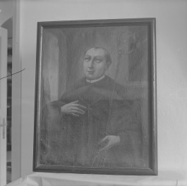 klasztor ss. Mniszek Benedyktynek - zbiory - obraz św. zakonnika z XVIII wieku, skan 1