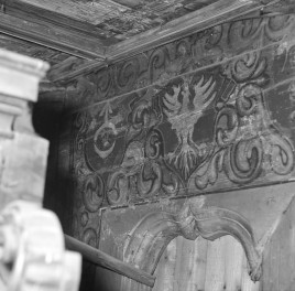 kościół parafialny pw. Matki Boskiej Różańcowej i św. Jana Kantego, 1527 r. - polichromia 1. połowa XVII w. fragment, skan 1