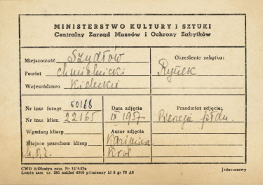 Miasto - rynek,  płn. część pierzei wsch. , widok od strony płd. - metryczka, skan 1