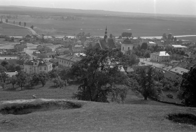 widok z góry św. Anny - kościół, klasztor, skan 1