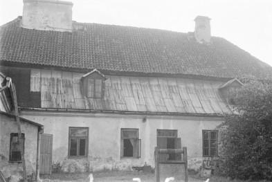 zajazd Dom Gdański, ob. biblioteka - elewacja od podwórza, skan 1
