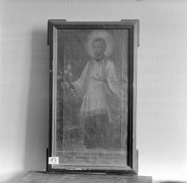 klasztor ss. Mniszek Benedyktynek - zbiory - obraz św. Franciszek Xawery /kopia z obrazu sandomierskiego/ z XVIII wieku, skan 1