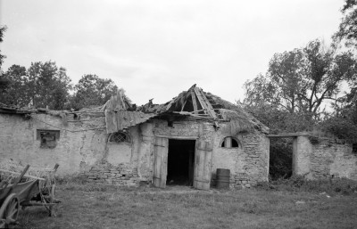 ruiny zabudowań gospodarczych dworu - fragment, skan 1