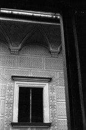 pałac - okno i fragment ściany od tarasu, skan 1