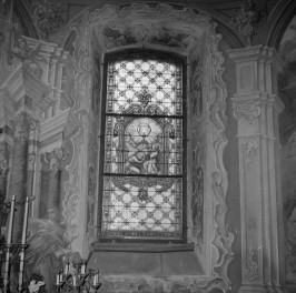 Archikatedra Przemyska - kaplica Drohojowskich - witraż, skan 1