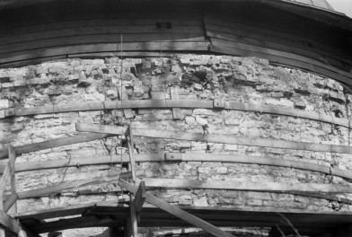 kaplica zamkowa - fragment ściany, skan 1