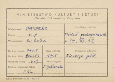  Zespół klasztorny Dominikanów - widok ogólny od strony płd.- zach. - metryczka, skan 1