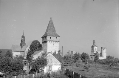 opactwo cysterskie - zabudowania klasztorne - widok ogólny od północnego-wschodu, skan 1