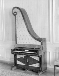 zamek magnacki Lubomirskich i Potockich - wnętrze - piętro I - Salon Paradny - instrument muzyczny "żyrarfa", skan 1
