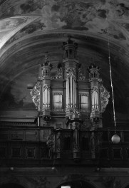 klasztor Bernardynów - kościół pw. św. Antoniego Padewskiego - wnętrze - prospekt organowy, skan 1