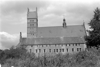 kolegiata - elewacja boczna oraz zabudowania kanonickie, skan 1