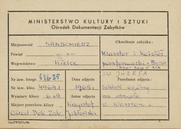 Zespół klasztorny poreformacki - widok ogólny od strony płd. - metryczka, skan 1