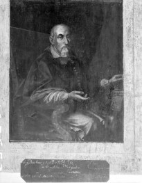 pałac Biskupów Krakowskich - Izba Stołowa Górna /sala portretowa/ /I p./ - ściana północna - portret Jakuba Zadzika, skan 1
