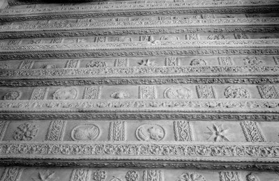 pałac - detale, ornamenty stropu, skan 1