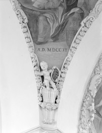 Kościół pw. NMP i św. Mikołaja - fragment polichromii i dekor, skan 1