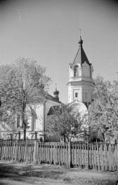 Cerkiew Opieki Matki Bożej - elewacja i wieża., skan 1