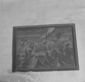 Bazyliki Wniebowzięcia NMP - wnętrze: obraz ze sceną "Cudowny połów ryb", skan 1