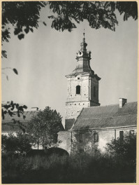 Zespół opactwa cystersów - wieża Krakowska i fragment przyległych budynków gospodarczych, skan 1