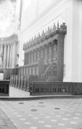 archikatedra pw. Świętej Trójcy, Gdańsk-Oliwa - zespół pocystersko-katedralny - wnętrze: stalle, skan 1