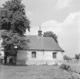 kościół św. Barbary (kościół szpitalny) - elewacja prezbiterium, skan 1