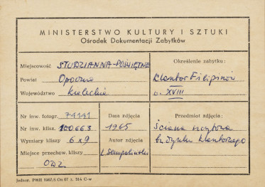 Zespół klasztorny Filipinów - widok na skrzydło klasztoru od strony płd. - wsch. - metryczka, skan 1