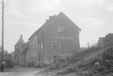 kamienice przy murach, baszta - elewacje północno-wschodnie, skan 1