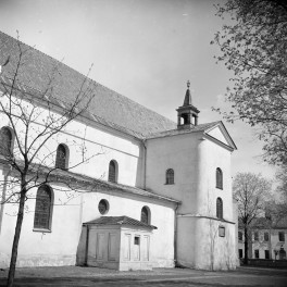 bazylika kolegiacka Zwiastowania NMP - elewacja boczna, skan 1