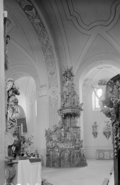 kościół pw. Jana Chrzciciela - Sanktuarium Matki Bożej Grodowieckiej – Jutrzenki Nadziei - wnętrze - ambona, skan 1