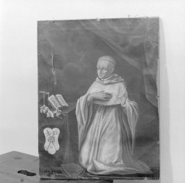 klasztor ss. Benedyktynek - obraz św. Bernarda XVII w., skan 1